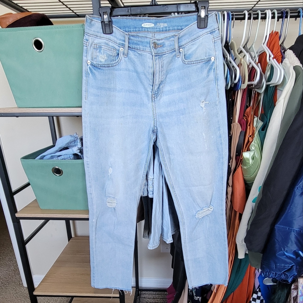 OLD NAVY The Perfect Skinny Ankle Power Jean Lightwash